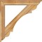 Ekena Millwork Olympic Traditional Rough Sawn Bracket w/ Offset Brace, Western Red Cedar, 6"W x 36"D x 36"H BKT0604X36X36OLY01RWR - alternate 4